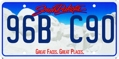SD license plate 96BC90