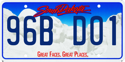 SD license plate 96BD01