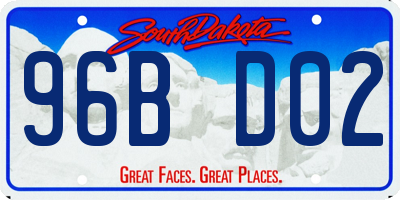 SD license plate 96BD02