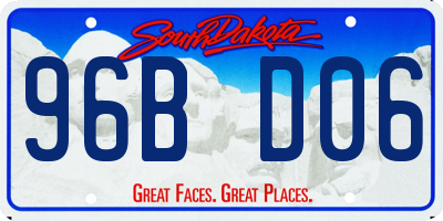 SD license plate 96BD06