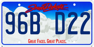SD license plate 96BD22