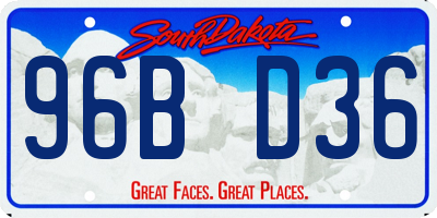 SD license plate 96BD36