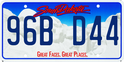 SD license plate 96BD44