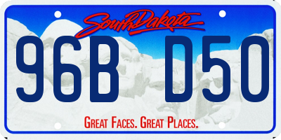 SD license plate 96BD50