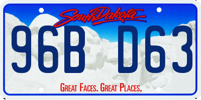 SD license plate 96BD63