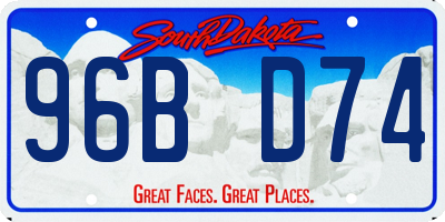 SD license plate 96BD74