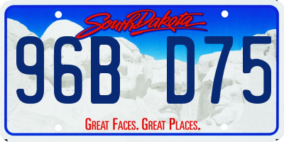 SD license plate 96BD75