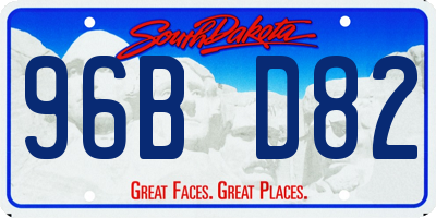 SD license plate 96BD82