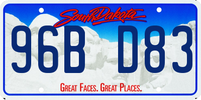 SD license plate 96BD83