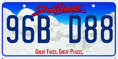 SD license plate 96BD88
