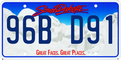 SD license plate 96BD91