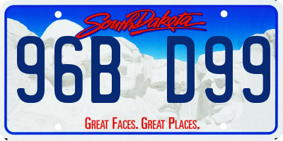 SD license plate 96BD99