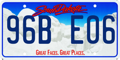 SD license plate 96BE06