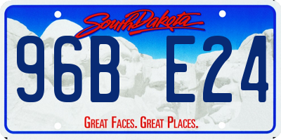 SD license plate 96BE24