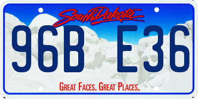 SD license plate 96BE36