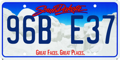 SD license plate 96BE37