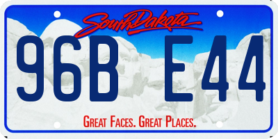 SD license plate 96BE44