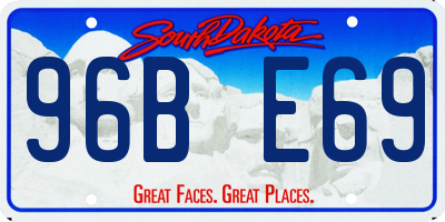SD license plate 96BE69