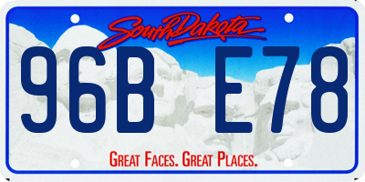 SD license plate 96BE78