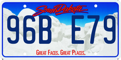 SD license plate 96BE79