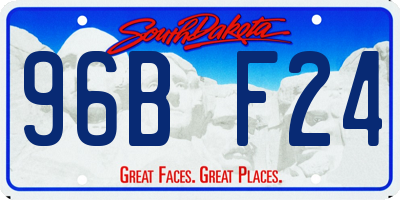 SD license plate 96BF24