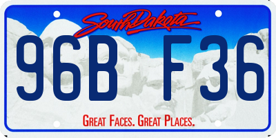 SD license plate 96BF36