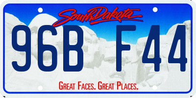 SD license plate 96BF44