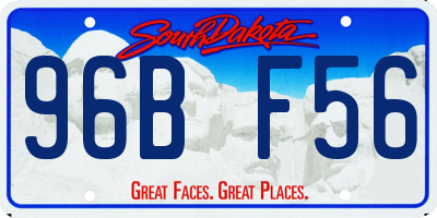 SD license plate 96BF56