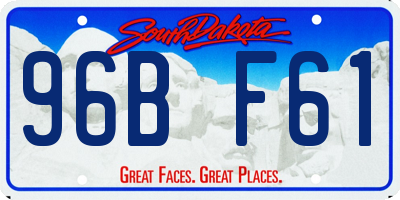 SD license plate 96BF61