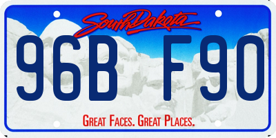 SD license plate 96BF90