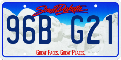 SD license plate 96BG21