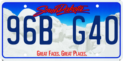 SD license plate 96BG40