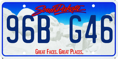 SD license plate 96BG46