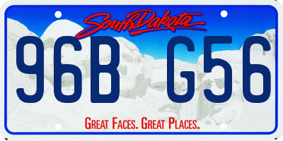 SD license plate 96BG56