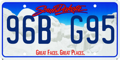 SD license plate 96BG95