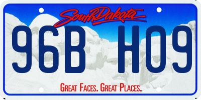 SD license plate 96BH09