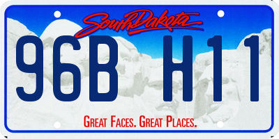 SD license plate 96BH11