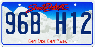 SD license plate 96BH12
