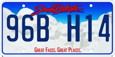 SD license plate 96BH14