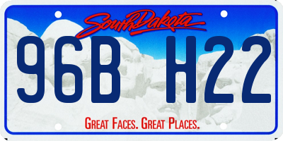 SD license plate 96BH22