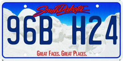 SD license plate 96BH24