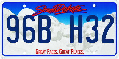 SD license plate 96BH32