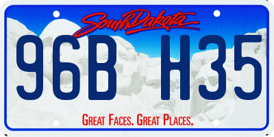 SD license plate 96BH35
