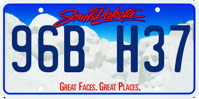 SD license plate 96BH37