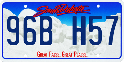 SD license plate 96BH57