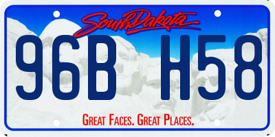 SD license plate 96BH58