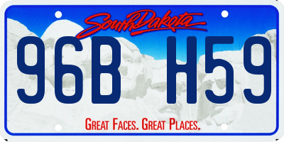 SD license plate 96BH59