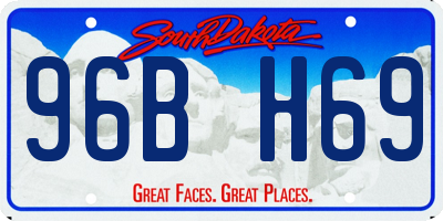 SD license plate 96BH69