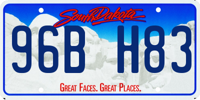 SD license plate 96BH83