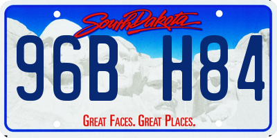SD license plate 96BH84